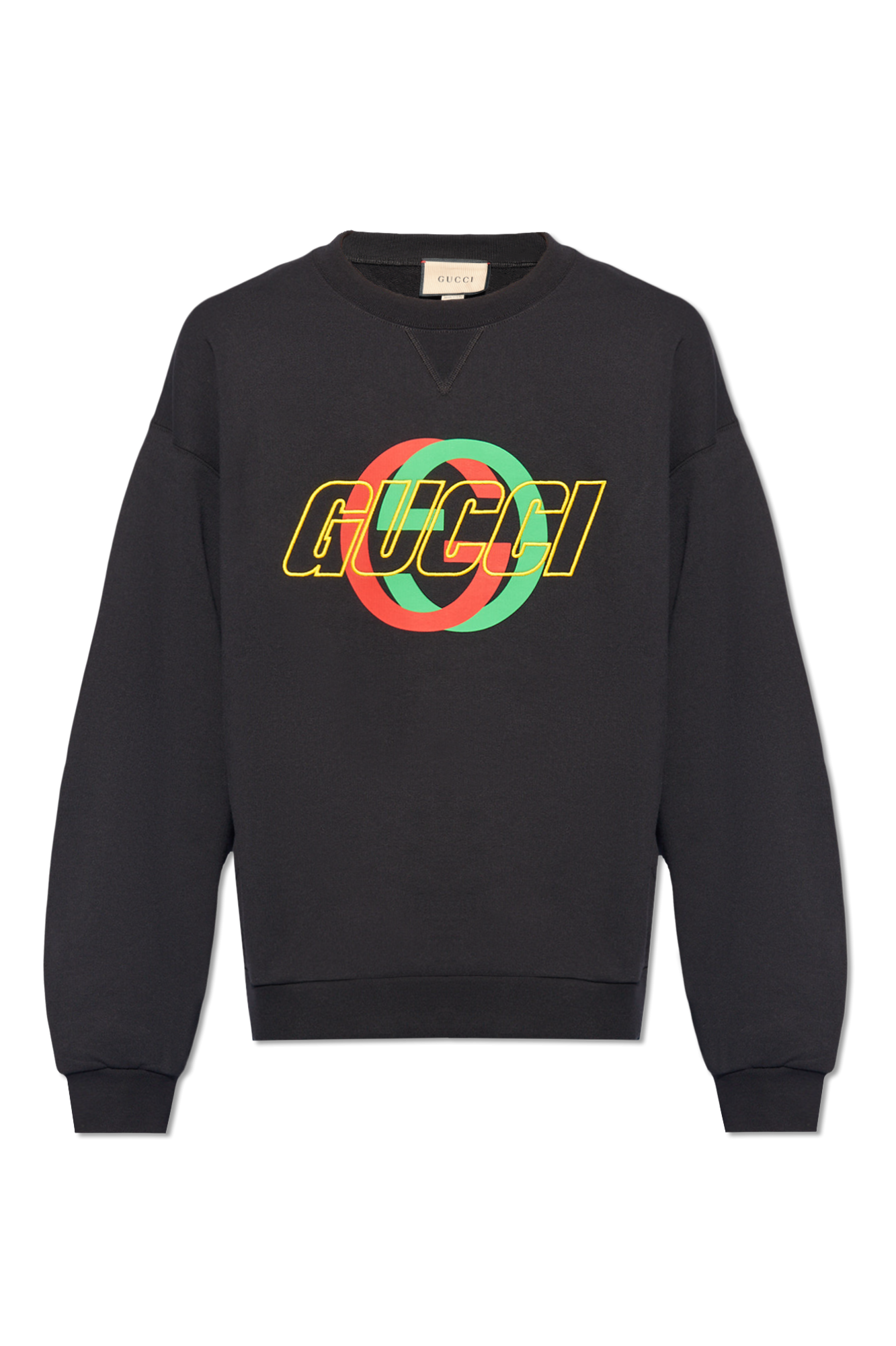 Black gucci logo hoodie online